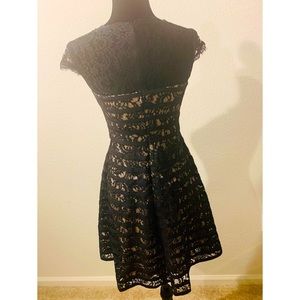 Black lace classic dress